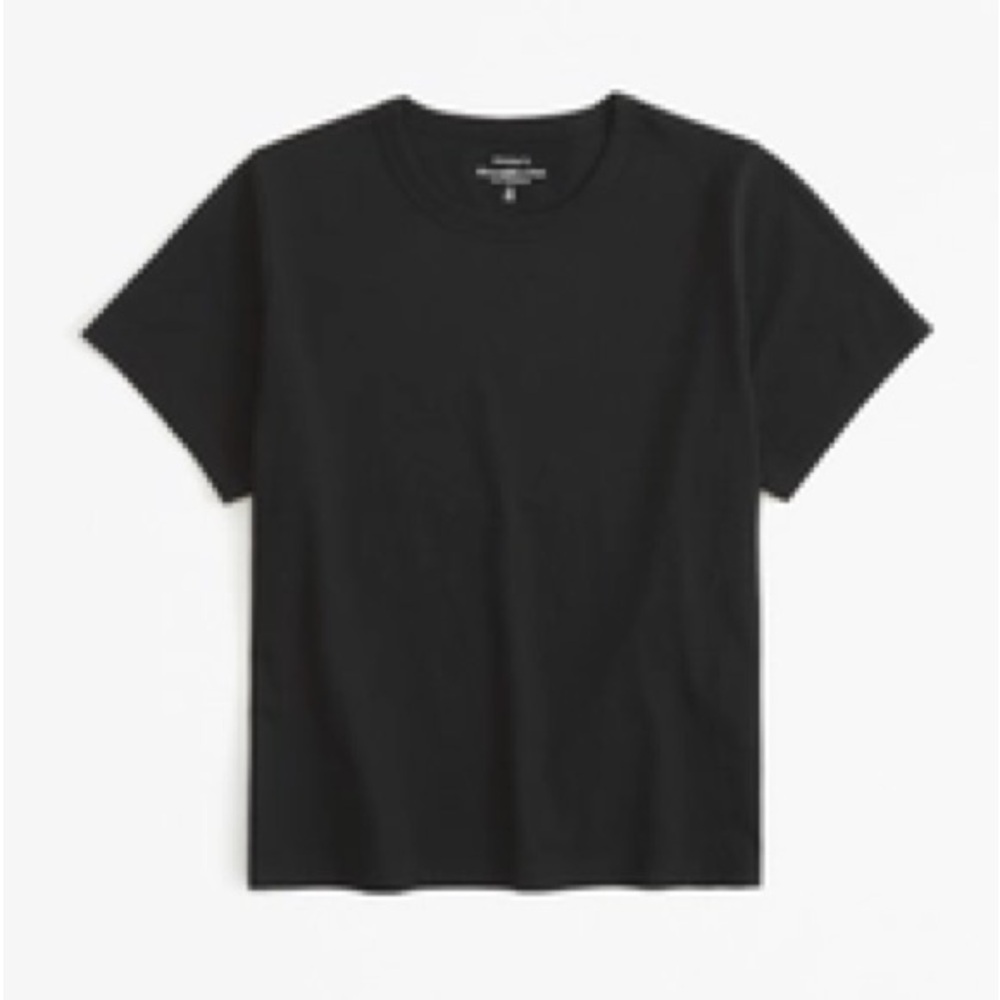 Abercrombie Classic Black body skimming crewneck T-Shirt 100% cotton BNWT
